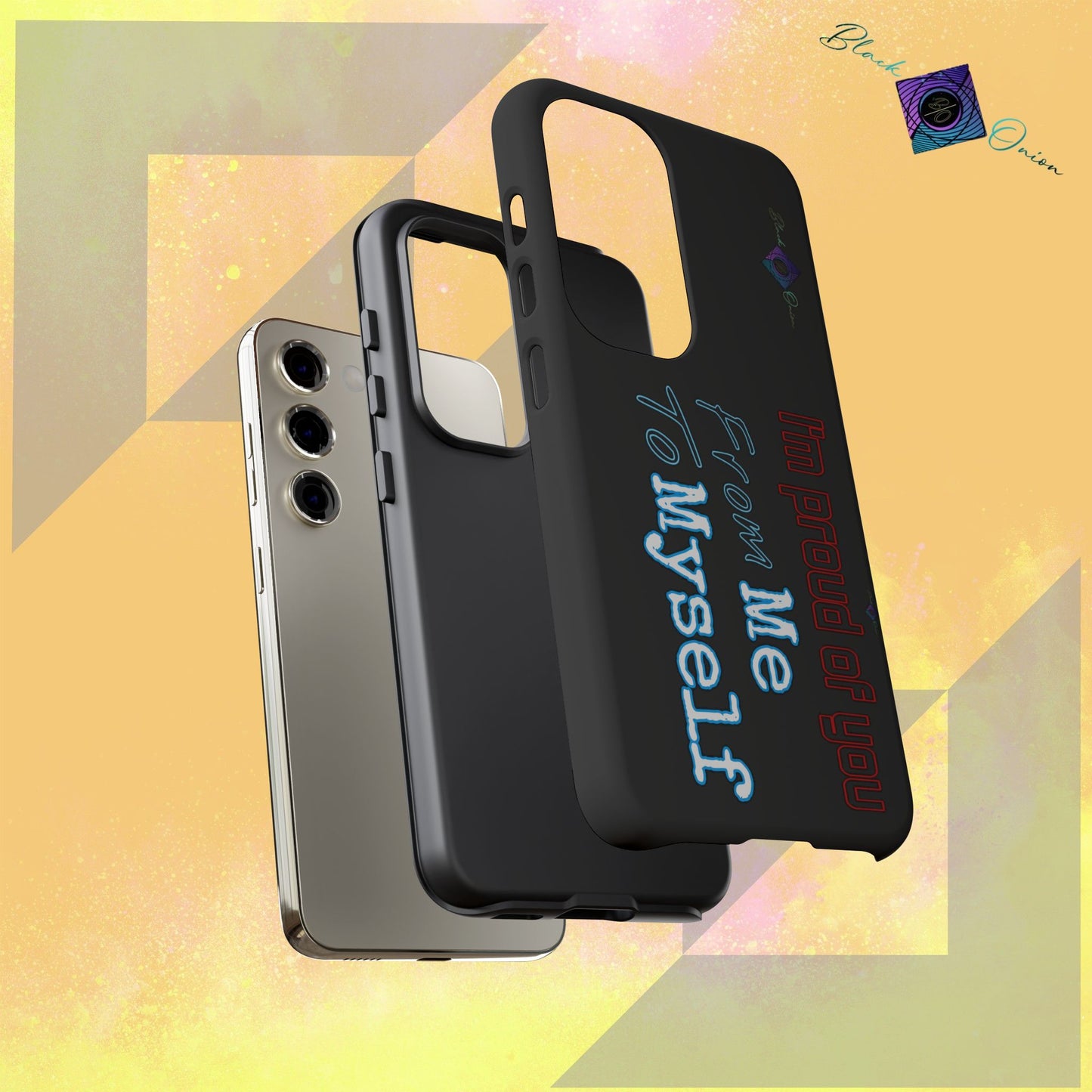 BlackOnion Brand New Phone Case - with Motivational Workout Motif’I’m proud of you ‘💪🔥🫵