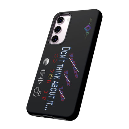 BlackOnion Brand New Phone Case - with Motivational Workout Motif’Don’t think ‘💪🔥🫵