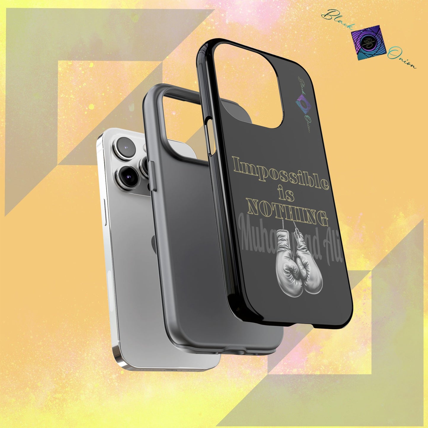 BlackOnion Brand New Phone Case - with Motivational Workout Motif ’Impossible ‘💪🔥🫵