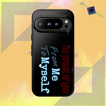 BlackOnion Brand New Phone Case - with Motivational Workout Motif’I’m proud of you ‘💪🔥🫵