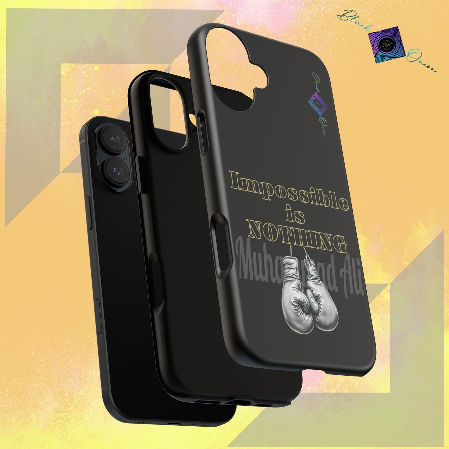 BlackOnion Brand New Phone Case - with Motivational Workout Motif ’Impossible ‘💪🔥🫵