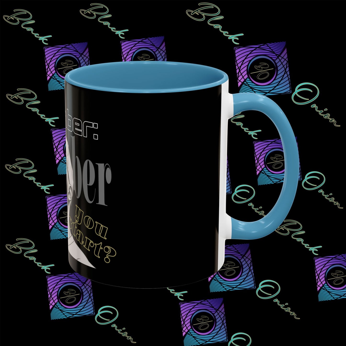 BlackOnion Coffee Mug - 11oz with Workout Motif ‘Remember ’🔥💪🫵