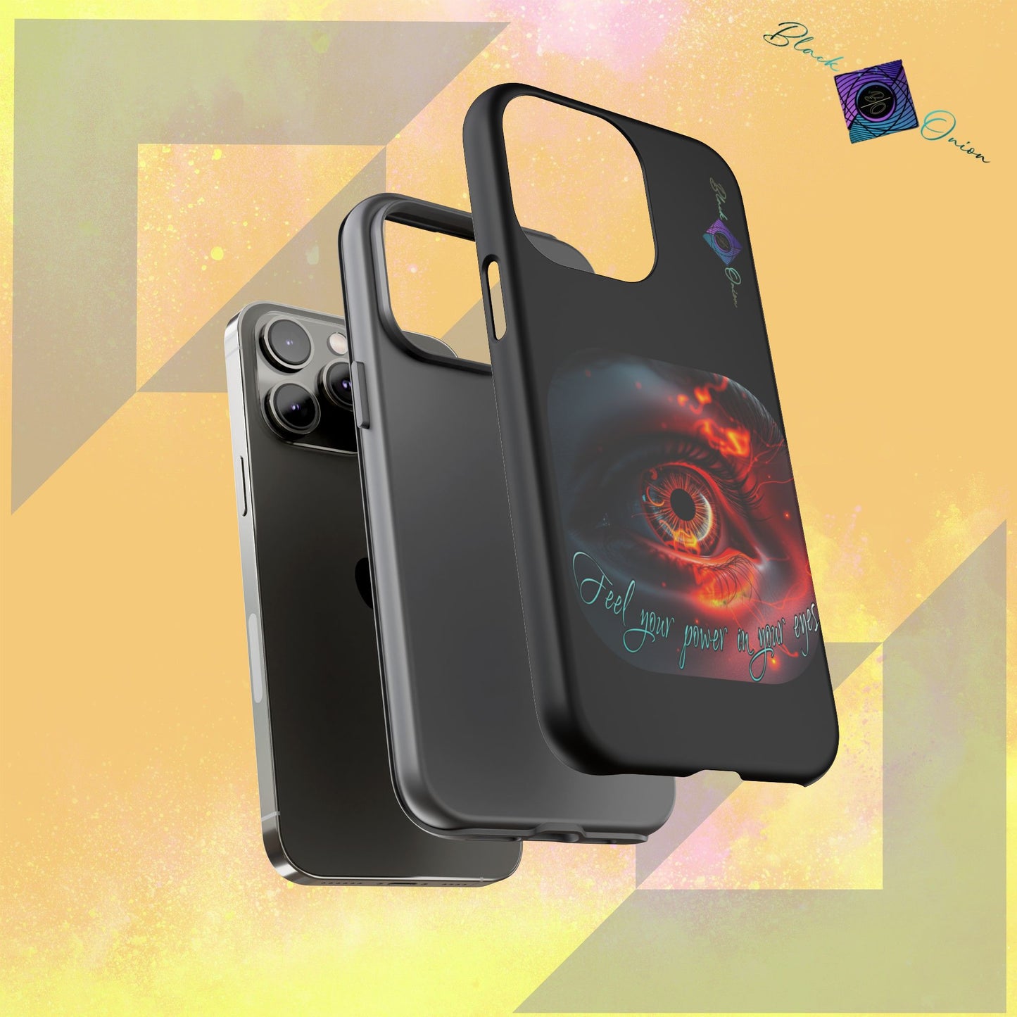 BlackOnion Brand New Phone Case - with Motivational Workout Motif ’Feel your power  ‘💪🔥🫵