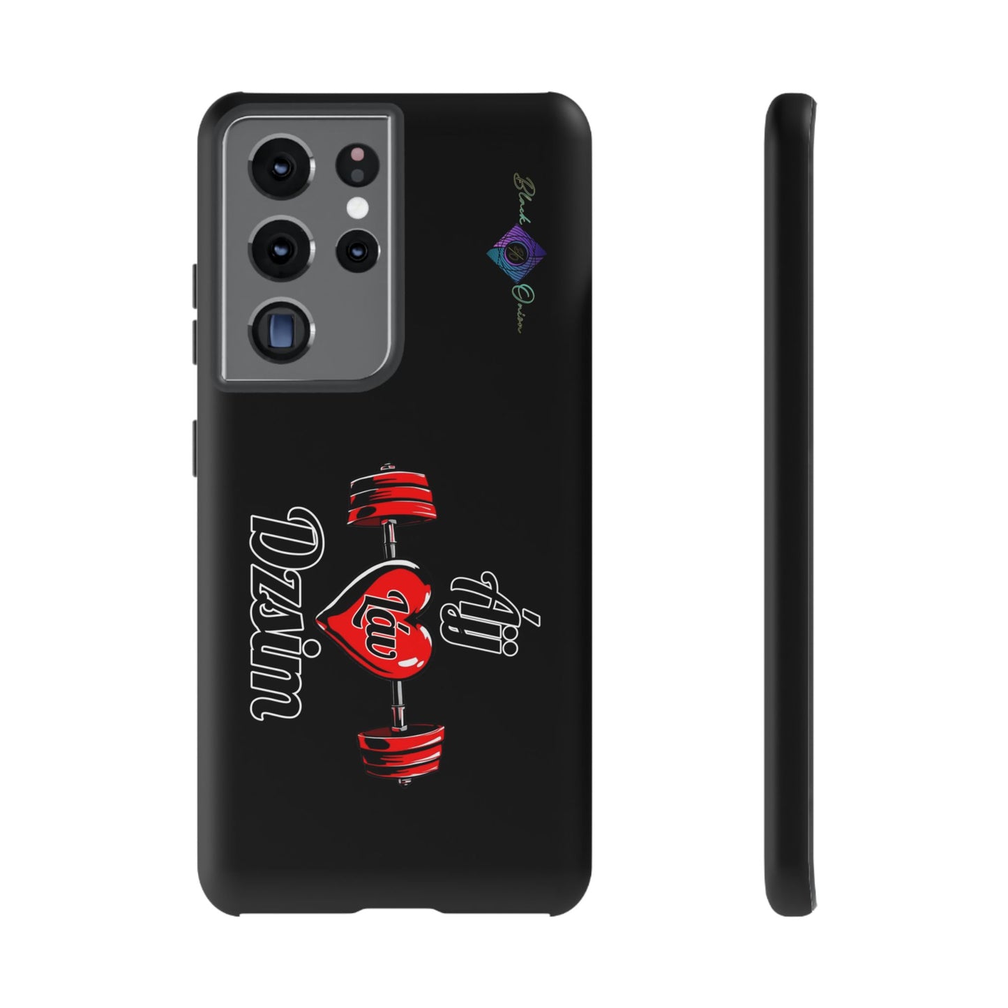 BlackOnion Brand New Phone Case - with Motivational Workout Motif’Ájj Láv Dzsim ‘💪🔥🫵