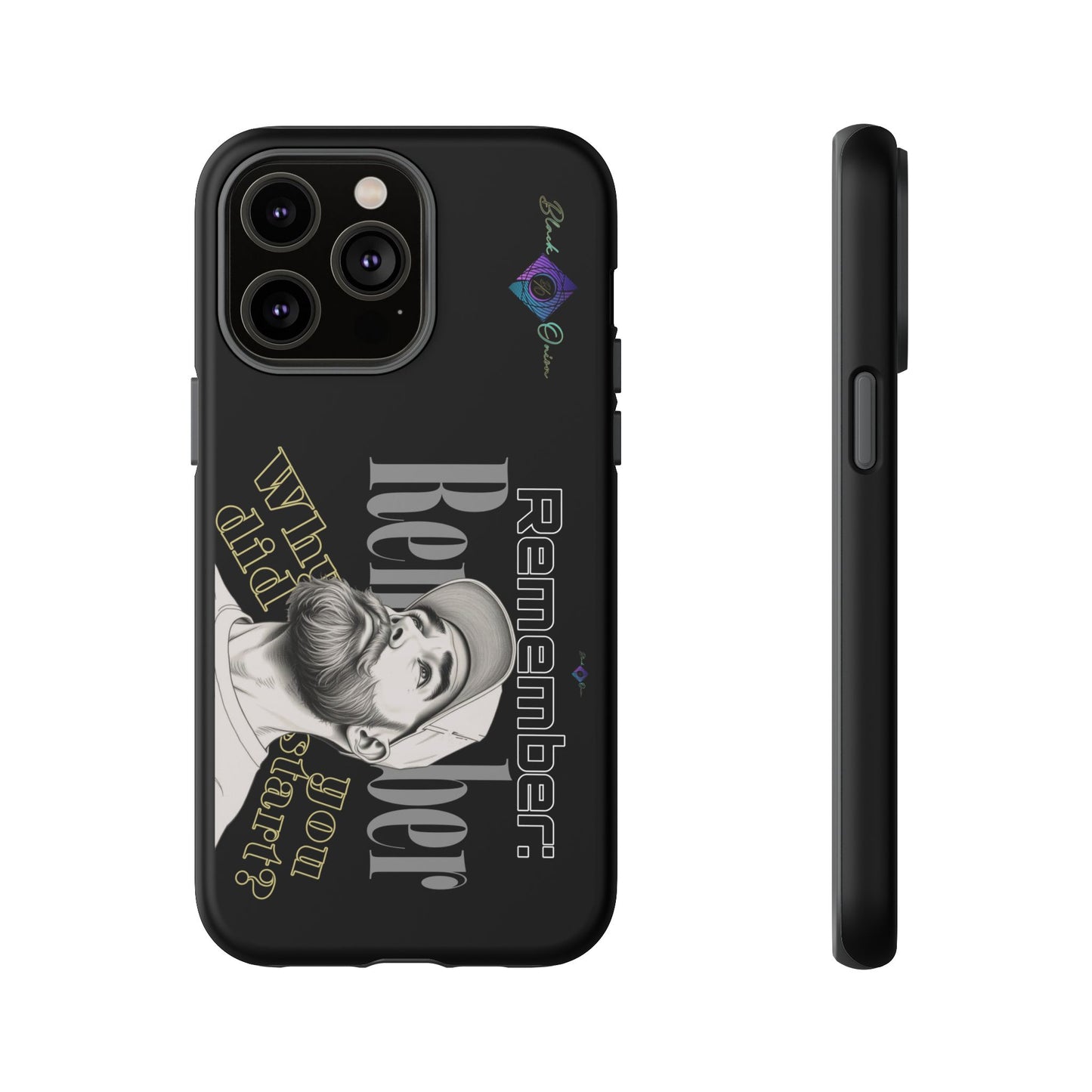 BlackOnion Brand New Phone Case - with Motivational Workout Motif’Remember ‘💪🔥🫵