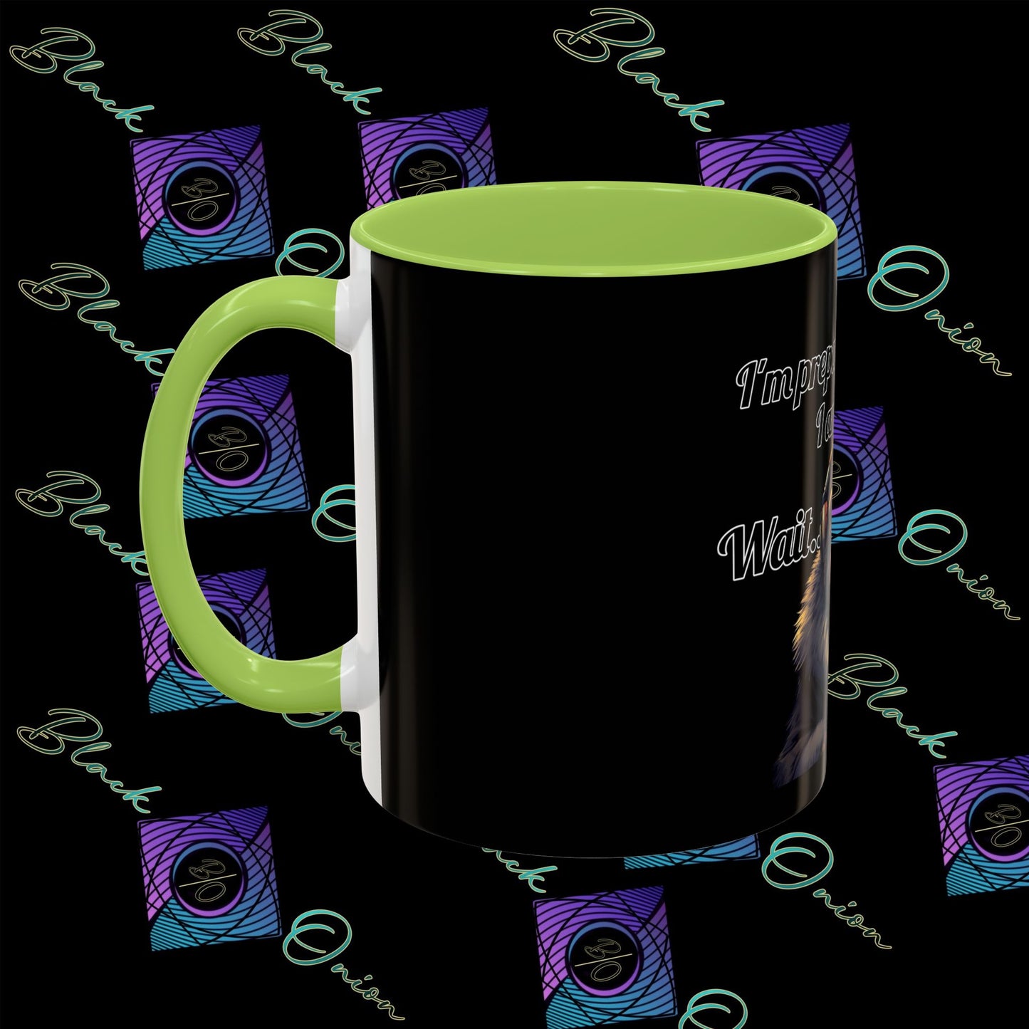 BlackOnion Coffee Mug 2 with Workout Motif ‘Victory V2’🫵🔥💪