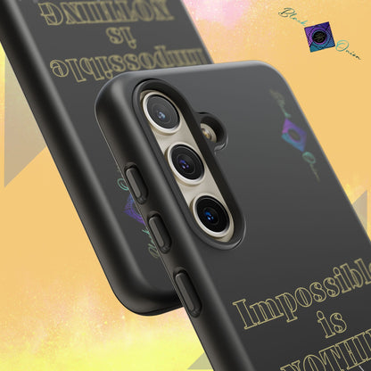 BlackOnion Brand New Phone Case - with Motivational Workout Motif ’Impossible ‘💪🔥🫵