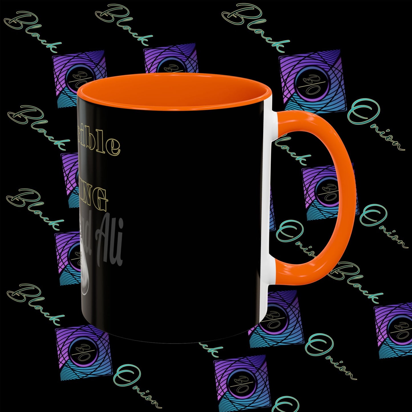 BlackOnion Coffee Mug - 11oz with Workout Motif ‘Impossible is nothing’🔥💪🫵