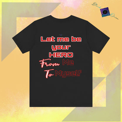 BlackOnion T-Shirt with Workout Motif “Let me be your Hero” 🫵🔥💪