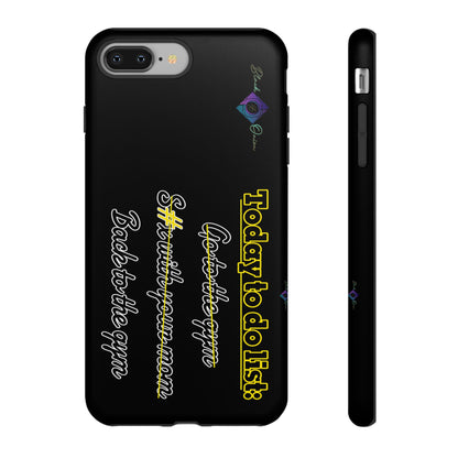 BlackOnion Brand New Phone Case - with Motivational Workout Motif’Today to do list ‘💪🔥🫵