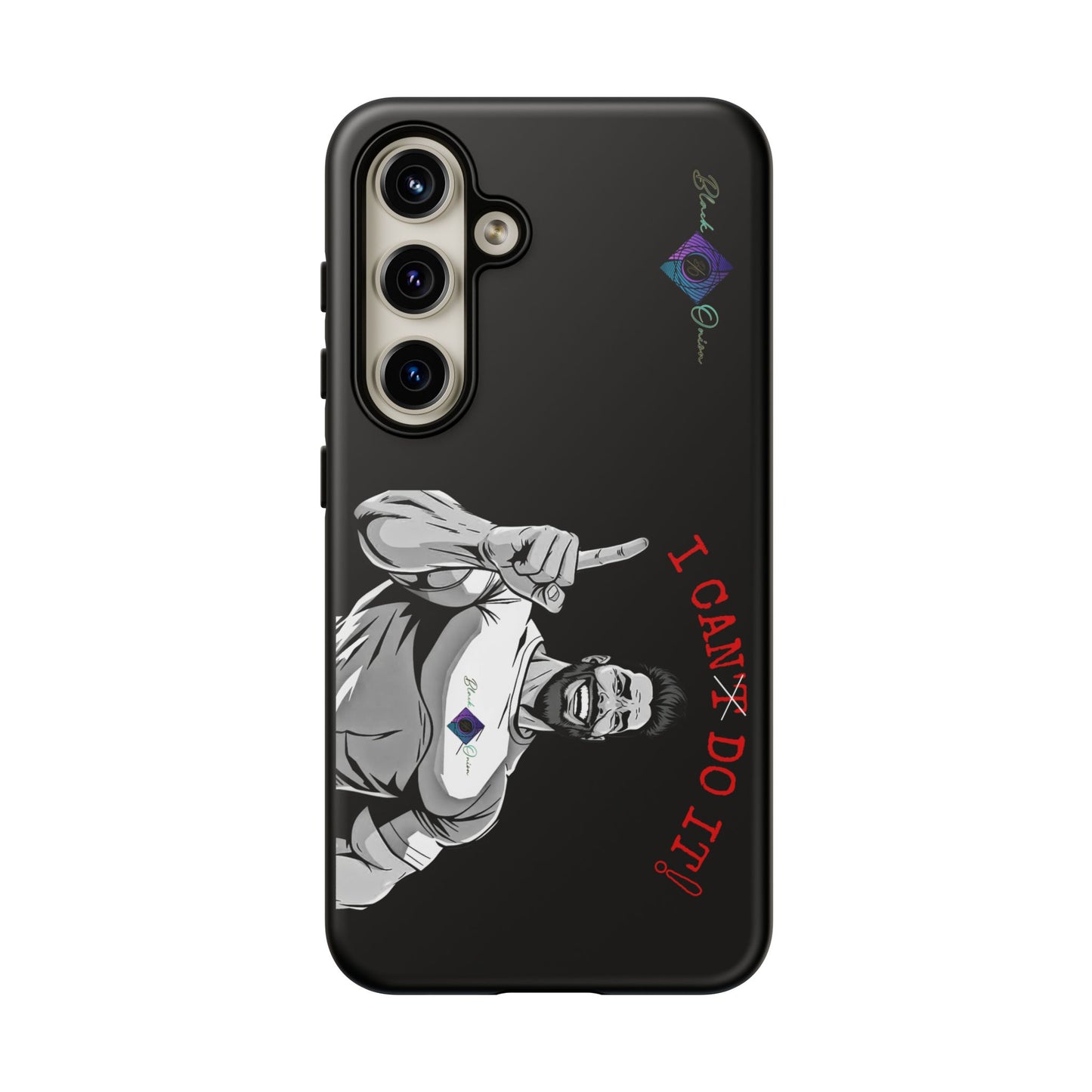 BlackOnion Brand New Phone Case - with Motivational Workout Motif’I Can Do It ‘💪🔥🫵