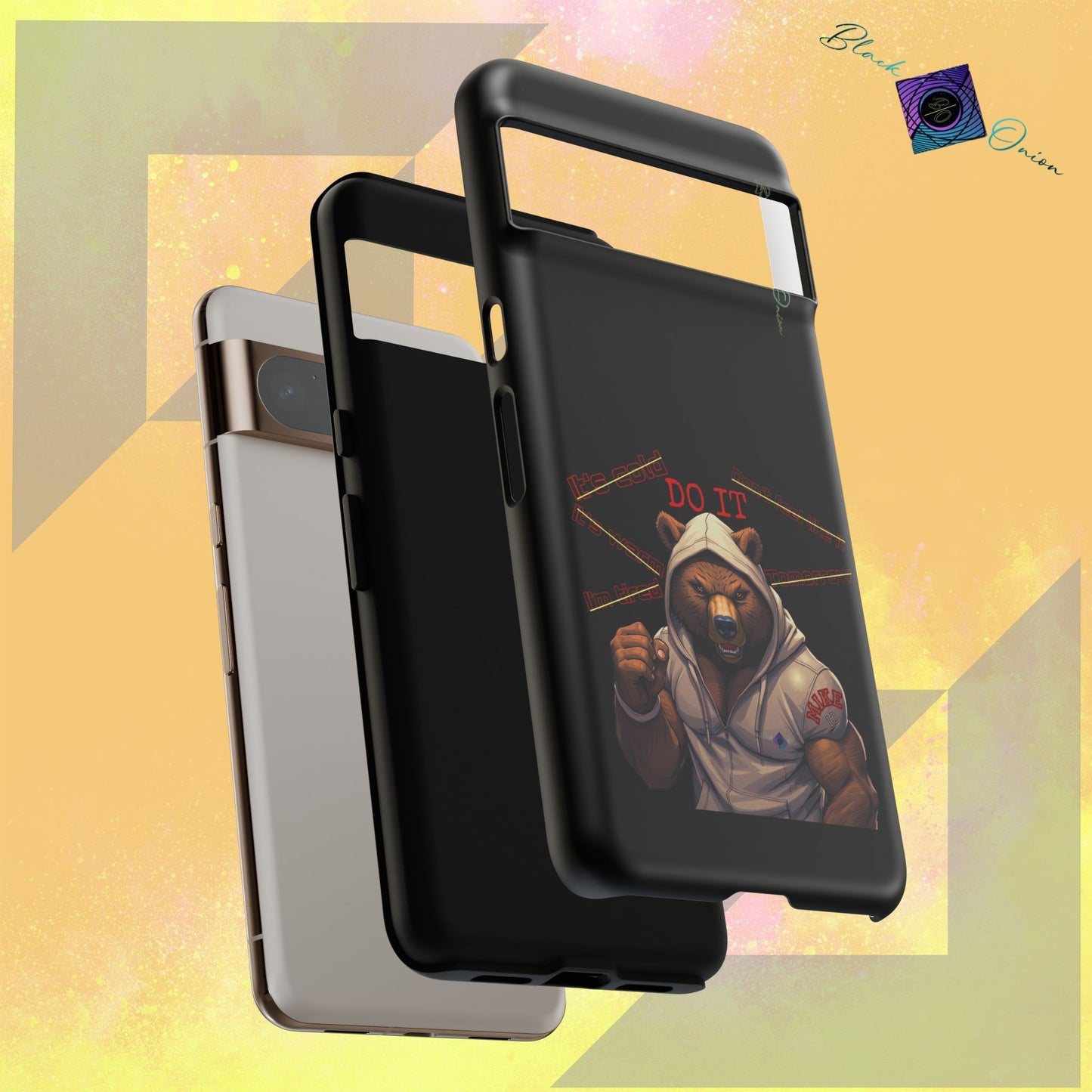 BlackOnion Brand New Phone Case - with Motivational Workout Motif’Do it ‘💪🔥🫵