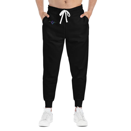 BlackOnion Trendy Athletic Joggers with Workout Motif 🔥💪🫵