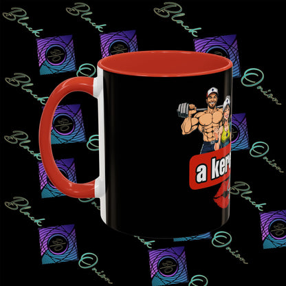 BlackOnion Coffee Mug Serial 2 with Workout Motif ‘Az igazi férfiak a kerek popsit szeretik ‘🫵🔥💪