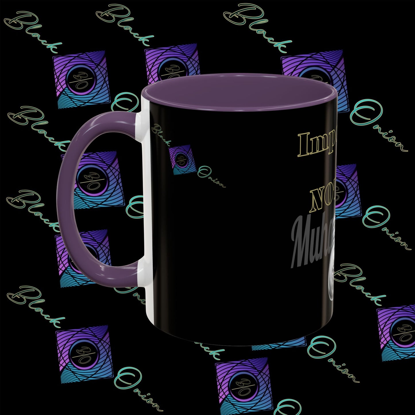 BlackOnion Coffee Mug - 11oz with Workout Motif ‘Impossible is nothing’🔥💪🫵