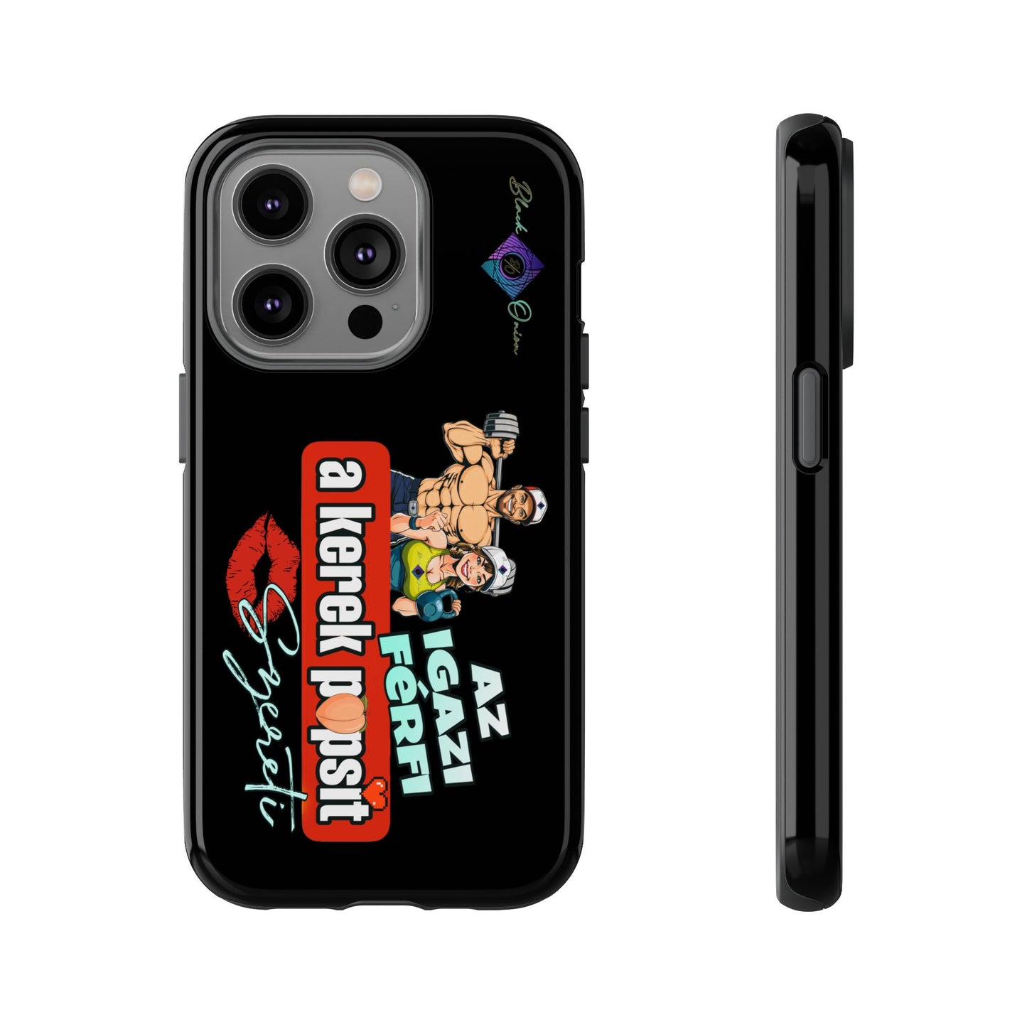 BlackOnion Brand New Phone Case - with Motivational Workout Motif ‘Az igazi férfi ‘💪🔥🫵