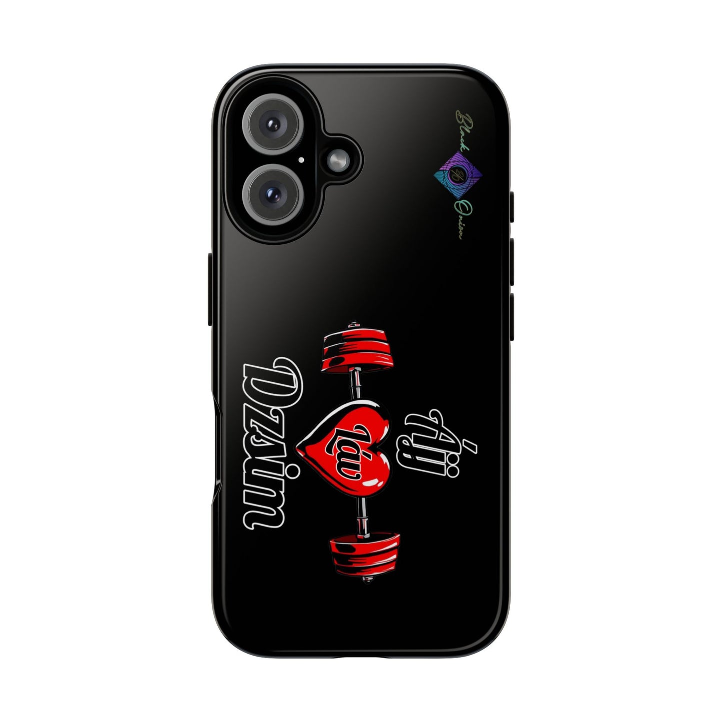 BlackOnion Brand New Phone Case - with Motivational Workout Motif’Ájj Láv Dzsim ‘💪🔥🫵