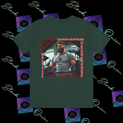 BlackOnion T-Shirt with Workout Motif “Unstoppable “💪🔥🫵