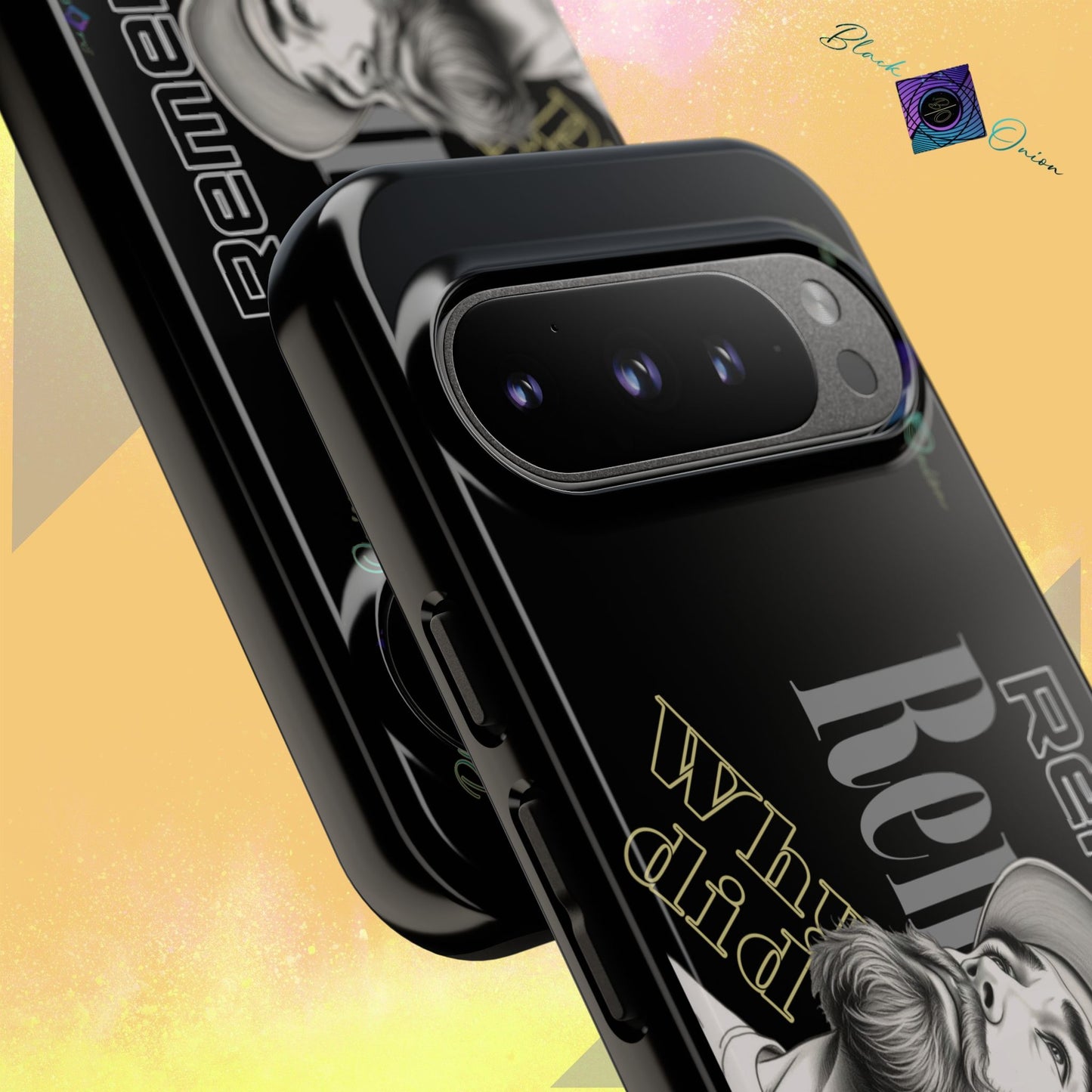 BlackOnion Brand New Phone Case - with Motivational Workout Motif’Remember ‘💪🔥🫵