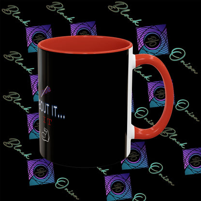 BlackOnion Coffee Mug Serial 2 with Workout Motif ‘Don’t think ‘🫵🔥💪