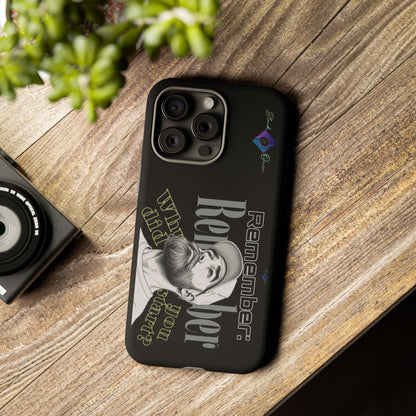 BlackOnion Brand New Phone Case - with Motivational Workout Motif’Remember ‘💪🔥🫵