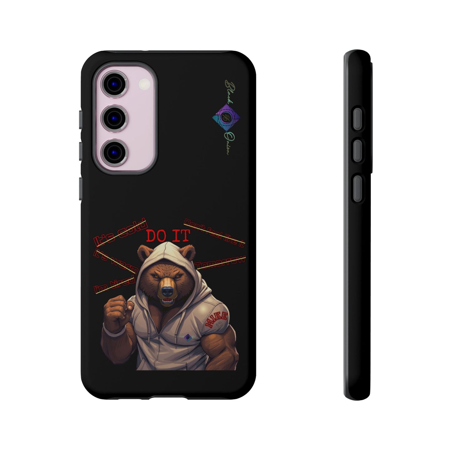 BlackOnion Brand New Phone Case - with Motivational Workout Motif’Do it ‘💪🔥🫵