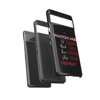 BlackOnion Phone Case -with Motivational Motif  'Watch Me' 💪🔥🫵