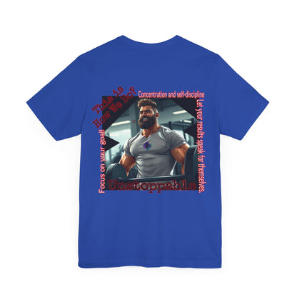 BlackOnion T-Shirt with Workout Motif “Unstoppable “💪🔥🫵