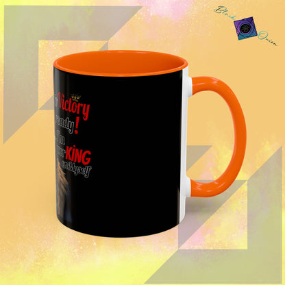 BlackOnion Coffee Mug - 11oz with Workout Motif ‘Victory 👑’🔥💪🫵