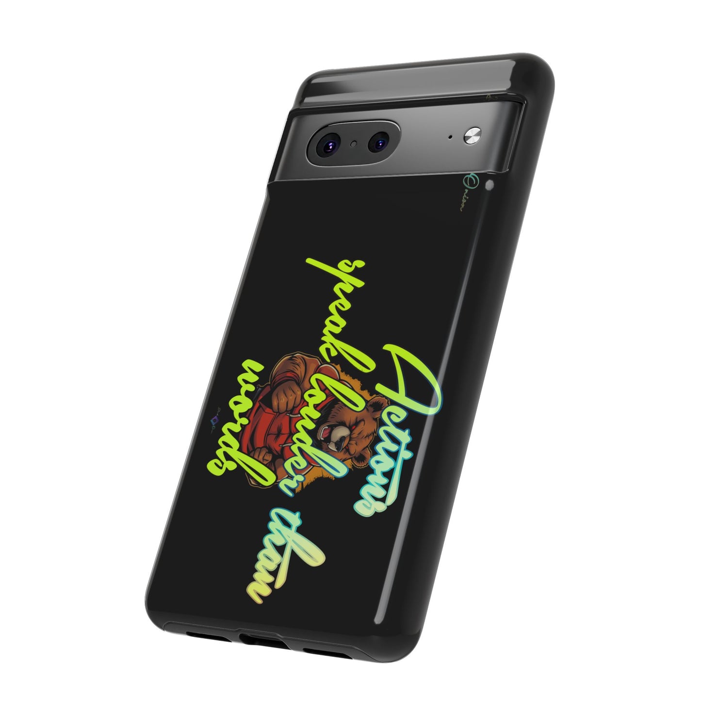 BlackOnion Brand New Phone Case - with Motivational Workout Motif ‘Actions speak lauder ‘💪🔥🫵
