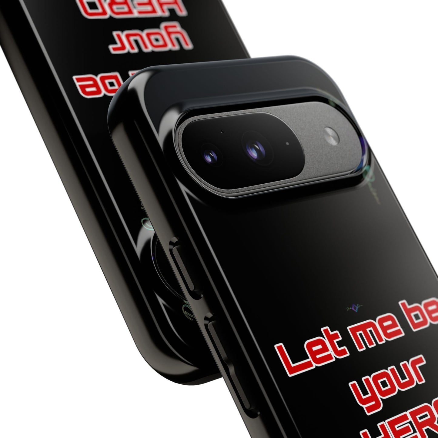 BlackOnion Brand New Phone Case - with Motivational Workout Motif’Let me be your Hero ‘💪🔥🫵