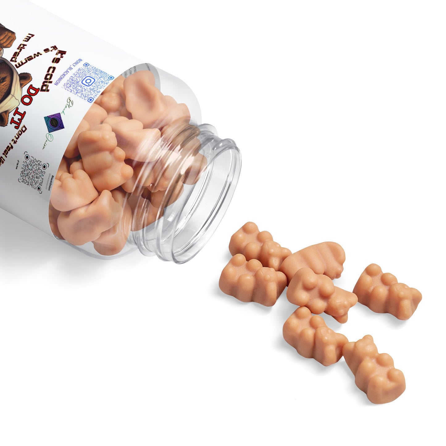 BlackOnion Hair Vitamin Gummies (60 Gummies) with Workout Motif