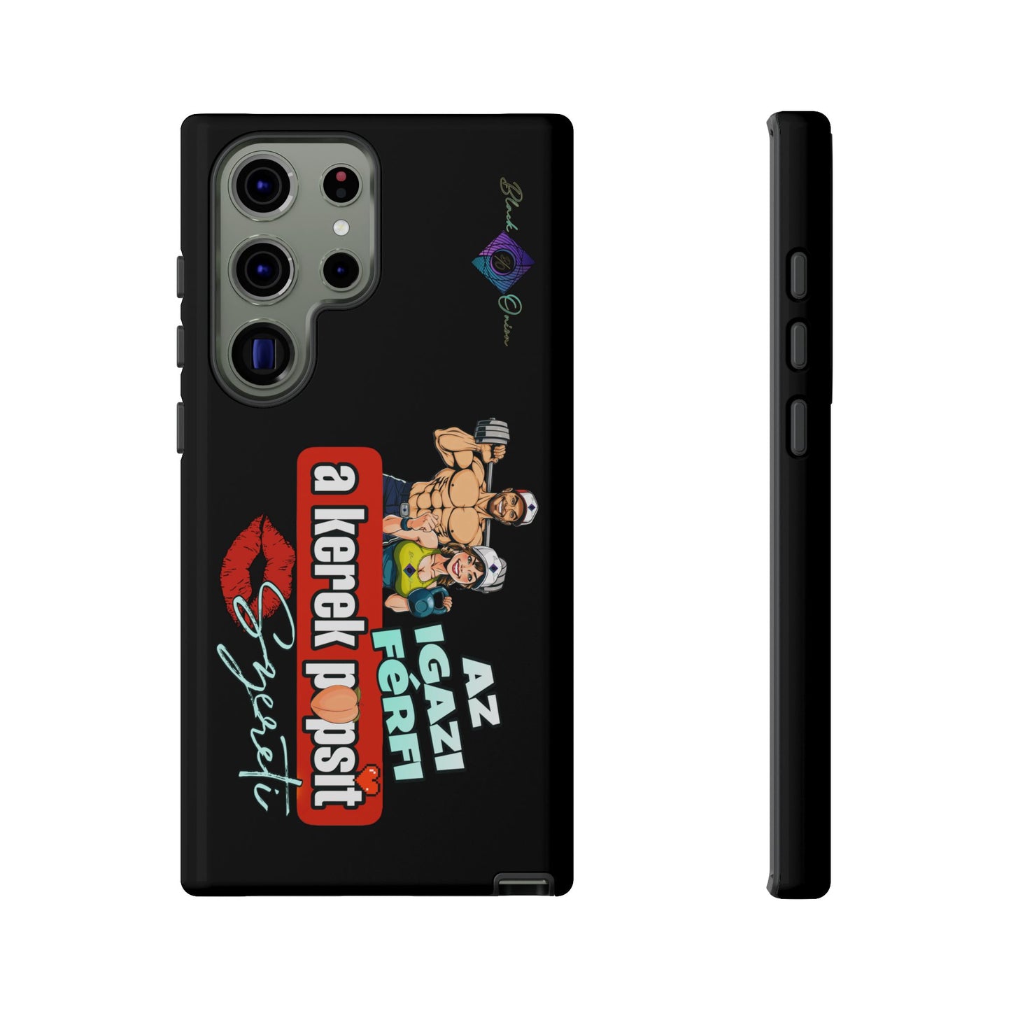 BlackOnion Brand New Phone Case - with Motivational Workout Motif ‘Az igazi férfi ‘💪🔥🫵