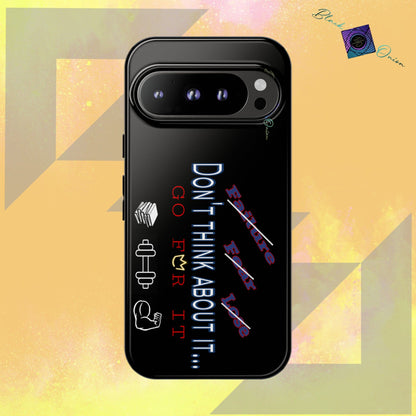 BlackOnion Brand New Phone Case - with Motivational Workout Motif’Don’t think ‘💪🔥🫵