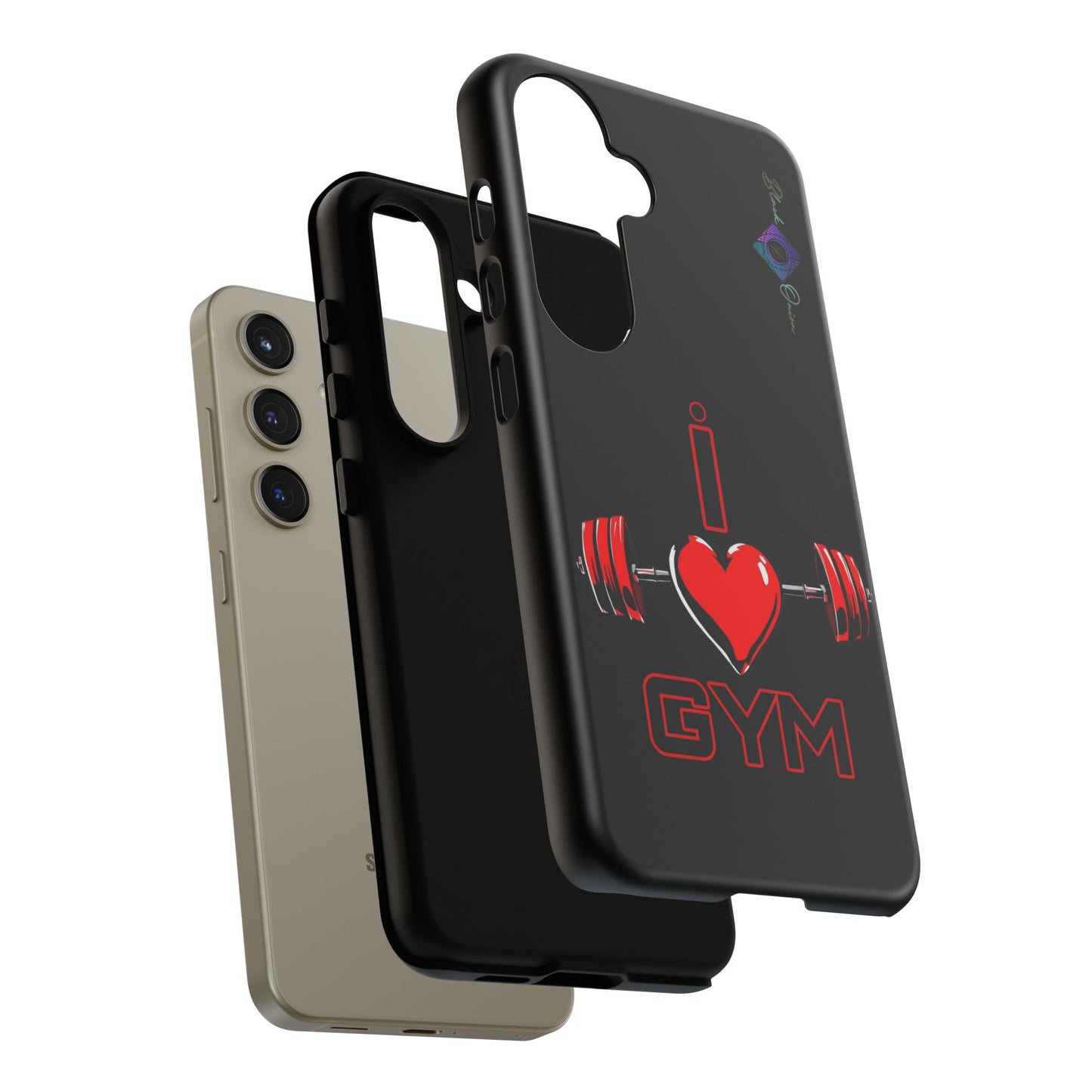 BlackOnion Brand New Phone Case - with Motivational Workout Motif’I Love Gym ‘💪🔥🫵