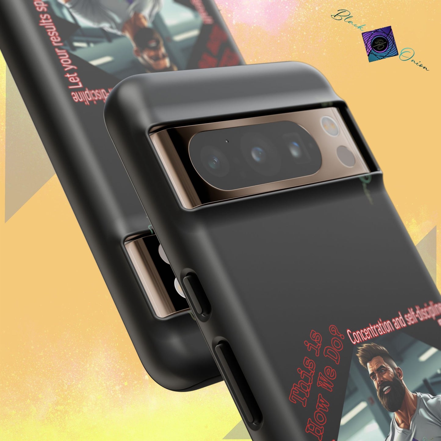 BlackOnion Brand New Phone Case - with Motivational Workout Motif’Unstoppable ‘💪🔥🫵