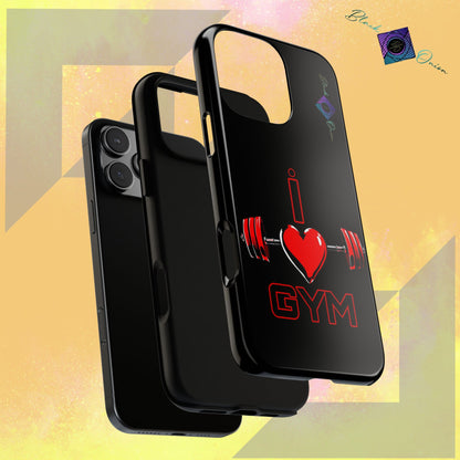 BlackOnion Brand New Phone Case - with Motivational Workout Motif’I Love Gym ‘💪🔥🫵
