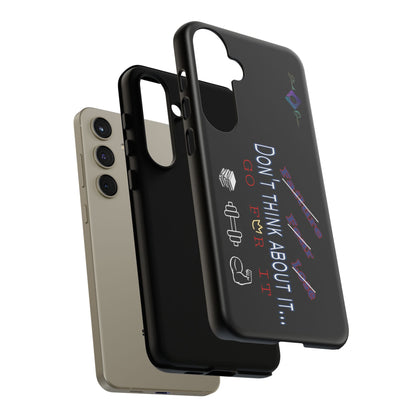 BlackOnion Brand New Phone Case - with Motivational Workout Motif’Don’t think ‘💪🔥🫵