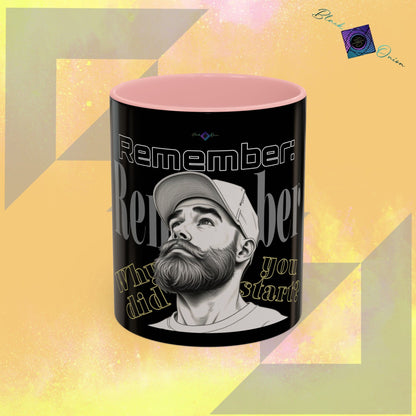 BlackOnion Coffee Mug 2 with Workout Motif ‘Remember V2’🫵🔥💪