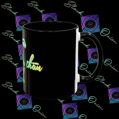 BlackOnion Coffee Mug 2 with Workout Motif ‘Actions speak lauder than words V2’🫵🔥💪