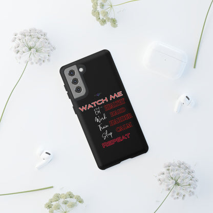 BlackOnion Phone Case -with Motivational Motif  'Watch Me' 💪🔥🫵