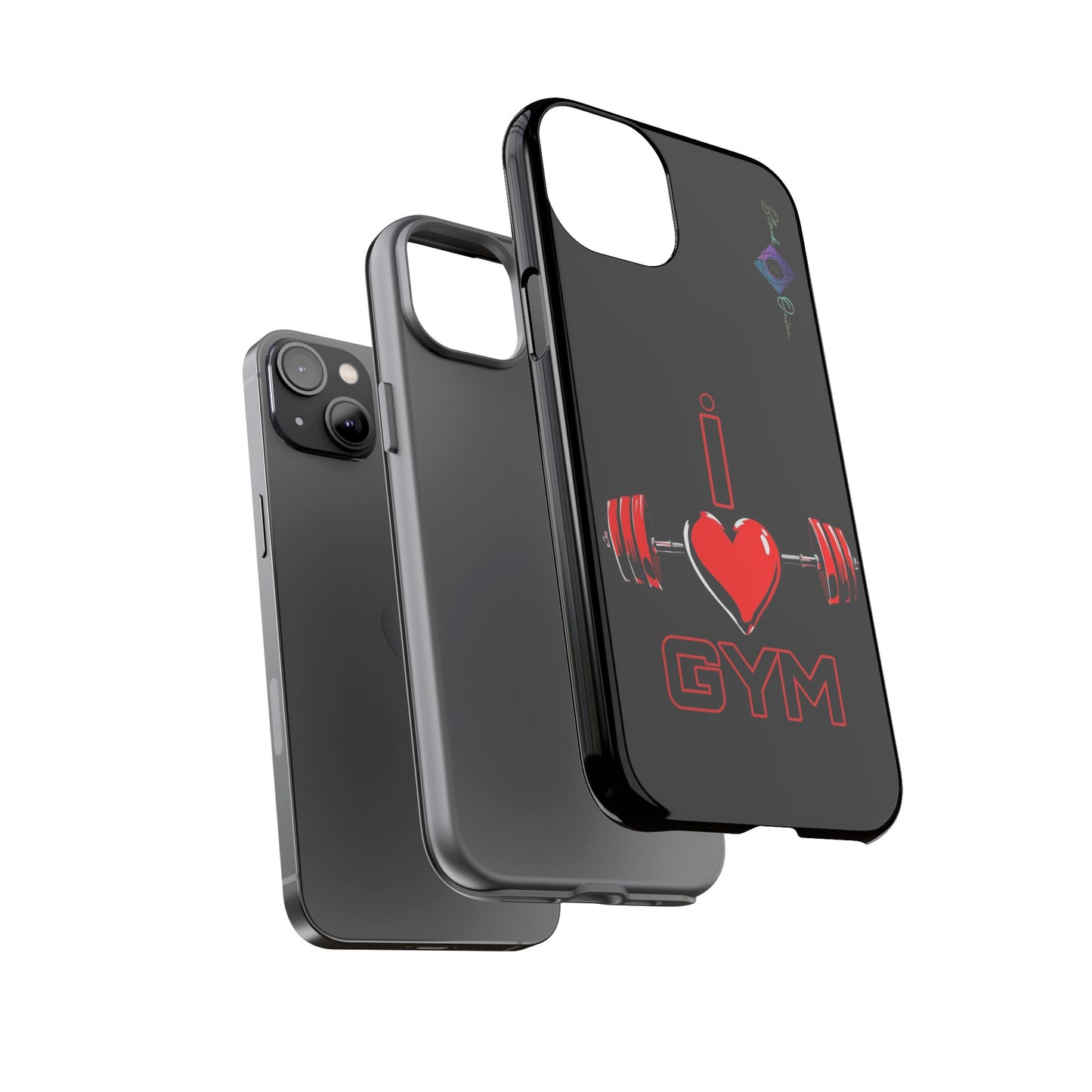BlackOnion Brand New Phone Case - with Motivational Workout Motif’I Love Gym ‘💪🔥🫵