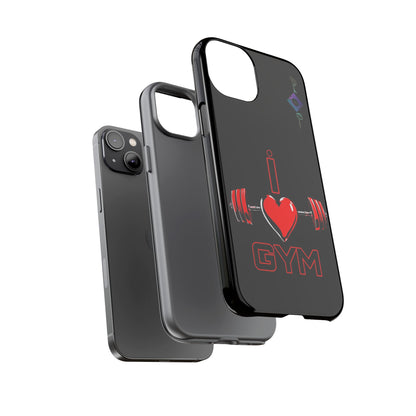 BlackOnion Brand New Phone Case - with Motivational Workout Motif’I Love Gym ‘💪🔥🫵