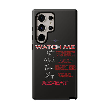 BlackOnion Phone Case -with Motivational Motif  'Watch Me' 💪🔥🫵