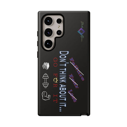 BlackOnion Brand New Phone Case - with Motivational Workout Motif’Don’t think ‘💪🔥🫵