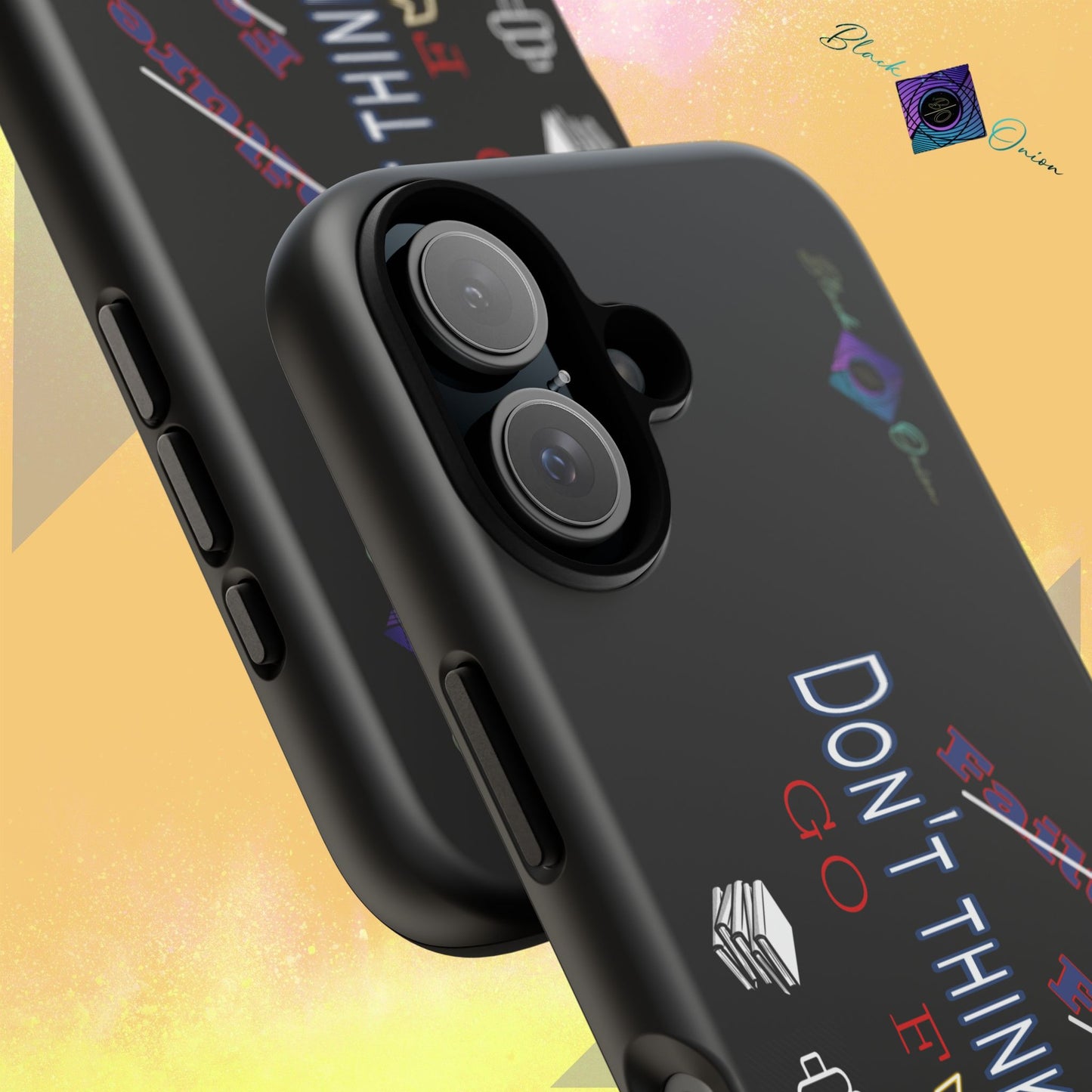 BlackOnion Brand New Phone Case - with Motivational Workout Motif’Don’t think ‘💪🔥🫵