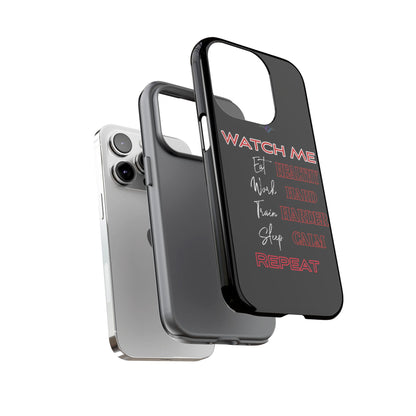 BlackOnion Phone Case -with Motivational Motif  'Watch Me' 💪🔥🫵
