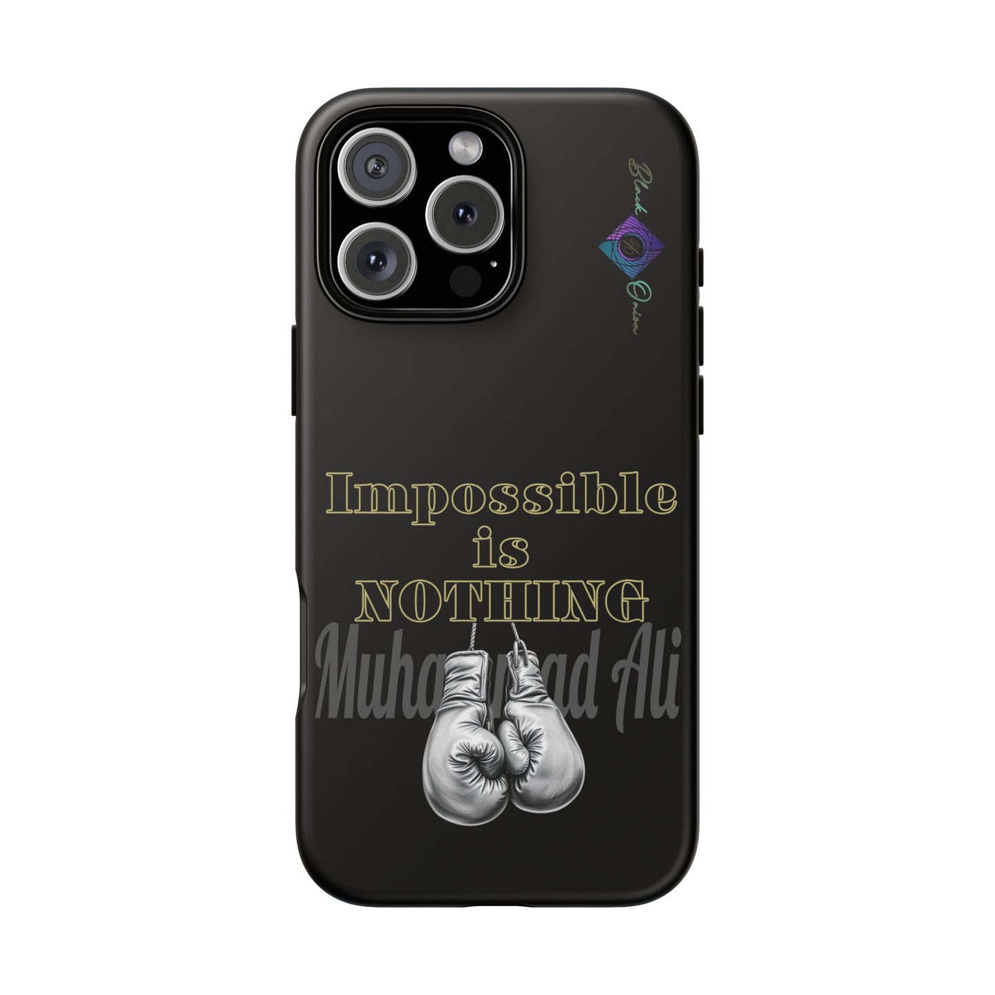 BlackOnion Brand New Phone Case - with Motivational Workout Motif ’Impossible ‘💪🔥🫵
