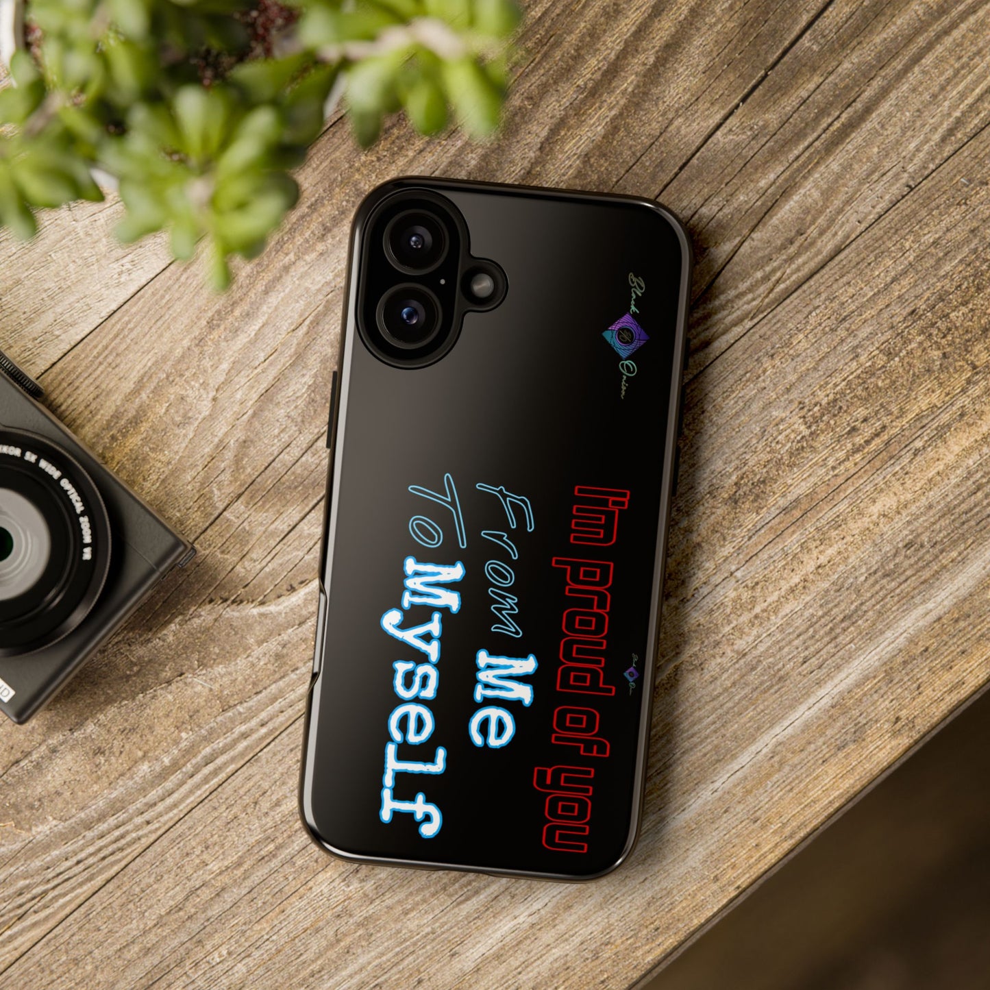 BlackOnion Brand New Phone Case - with Motivational Workout Motif’I’m proud of you ‘💪🔥🫵