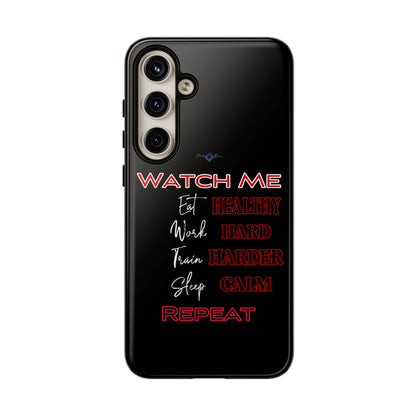 BlackOnion Phone Case -with Motivational Motif  'Watch Me' 💪🔥🫵
